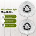 thumbnail image 3 of SURJDE 4 Pack EasyWring Spin Mop Refill-Mop Replacement Head,Microfiber Spin Mop Refills, Mop Easy Cleaning Floor Head Mop,Mops Head for Floor Cleaning, 3 of 7