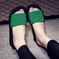 thumbnail image 2 of Summer Fashion Slope Heel Sandals-Ladies Thick Heel Flip Flops, 2 of 6