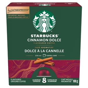 STARBUCKS Cinnamon Dolce pour NESPRESSO VERTUO Café, Capsules de café léger aromatisé