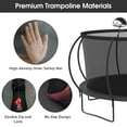 thumbnail image 3 of Jump Into Fun Trampoline 14FT, Trampoline for Kids and Adults with Enclosure, Basketball Hoop, Wind Stakes and Ladder, 1400LBS Capacity for 6-7 Kids, Outdoor Galvanized Full Spray Round Trampoline, 3 of 7