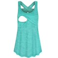 thumbnail image 3 of Solid Keyhole Maternity Nursing Tank, 3 of 10