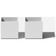 thumbnail image 1 of Veadek Geo Series Jardinière Cube 5 Pouces - Lot de 2 Blanc, 1 of 7