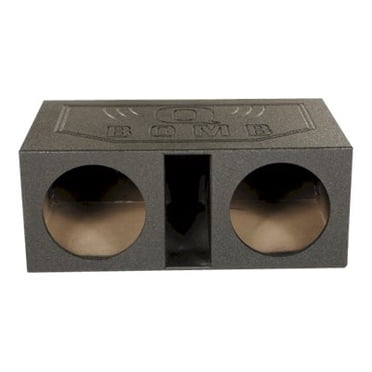 QPower QBOMB12VL Caisson de Basses de Voiture 12 Pouces à Double Évent avec Port, Boîtier de sous-Marin