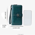 thumbnail image 2 of XZNGL Small Womens Wallets with Credit Card Slots Antimagnetic Wallet Long Zipper Womens Wallet Leather Wallet New Large Capacity Handbag in Europe and America Womens Wallets Large Capacity, 2 of 3