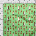 thumbnail image 3 of oneOone Velvet Light Green Fabric Beach Sewing Material Print Fabric By The Yard 58 Inch Wide, 3 of 4