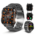 thumbnail image 1 of Smart Watch Compass  Bluetooth Call(Answer/Make Calls) LED Flashlight 600mAh  IP68  Waterproof Outdoor Fitness Watch for Android Ios Women Smartwatch, 1 of 10