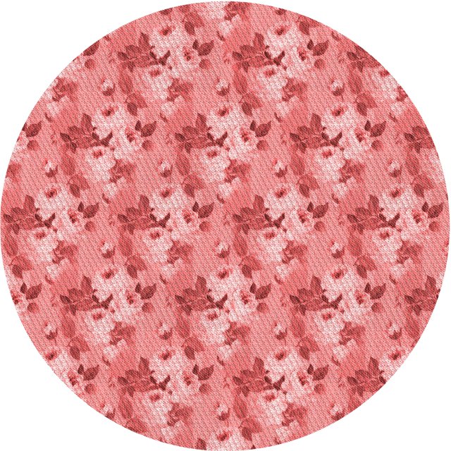 Ahgly Tapis Rond Lavable en Machine Intérieur Transitionnel Rose Saumon Clair, 4 Pieds Rond