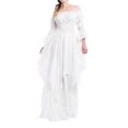 thumbnail image 1 of Ketyyh-chn99 Robes Maxi pour Femmes Décontractées de Plage Robe d'Été de Plage Robe d'Automne Décontractée Ample Mini-Robe Blanc,5TG, 1 of 5