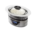 thumbnail image 2 of Hamilton Beach 3-Tier Digital Food Steamer, Black, 8.25 Quart Capacity, Model 37545MNC, 2 of 8
