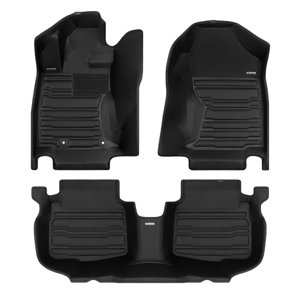 TuxMat - For Subaru Outback 2020-2025 Models - Custom Car Mats - Maximum Coverage, All Weather, Laser Measured - This Full Set Includes 1st and 2nd Rows