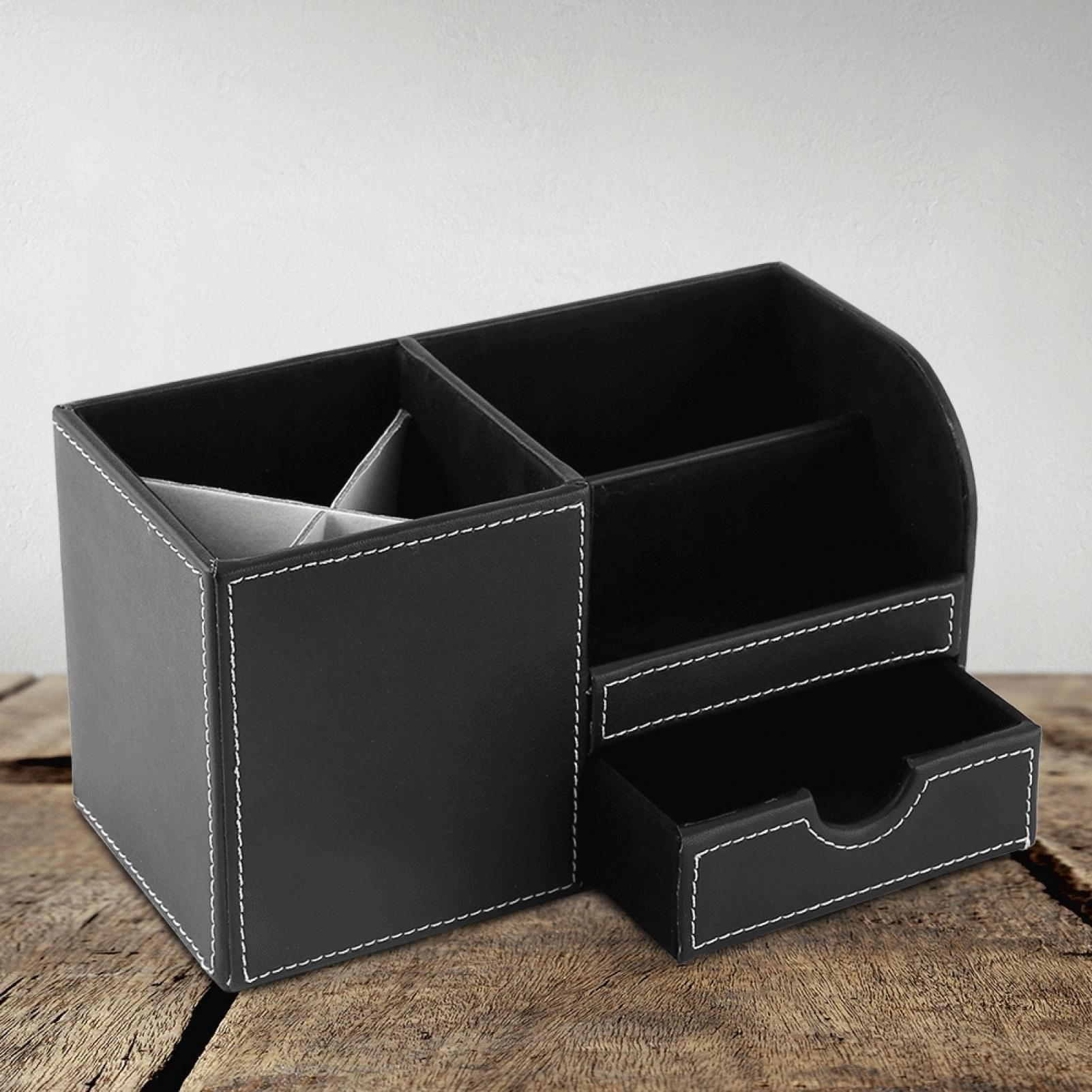 Desk Stationery Storage, Black Lightweight Desk Organizer, for Home Office