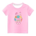 thumbnail image 1 of MeetoTime T-shirt à Manches Courtes de Pâques pour Enfants, Col Rond, Coupe Ample, Imprimé, pour Garçons et Filles, 3 à 14 Ans, 1 of 6