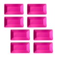 thumbnail image 2 of 8 Pieces Disposable Plates Durable Party Paper Plates for Cafe Dining Baking Rose Red, 2 of 8