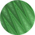 thumbnail image 1 of Ahgly Tapis Rond Lavable en Machine Intérieur Transitionnel Vert Émeraude Profond, 4 Pieds Rond, 1 of 7