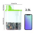 thumbnail image 2 of AMERTEER 1.9L Food Storage Box Plastic Sealpot Container Pantry Organizer Bin Kitchen Food Organizer Jar, 2 of 10