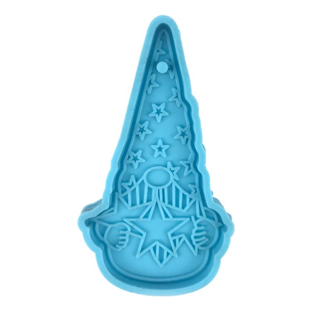 Techinal DIY Nain Poupée en Forme de Porte-Clés Époxy Résine Moule Boucles d'Oreilles Pendentif Moule en Silicone