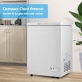 thumbnail image 3 of Costway 3.5 Cubic Feet Chest Freezer w/Removable Storage Basket Deep Freezer, 3 of 10