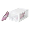 thumbnail image 4 of Sterilite 20518006 Stackable Small Drawer White Frame & See-Through (18 Pack), 4 of 6