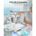 thumbnail image 3 of VEVOR Commercial Ice Crusher 661LBS/H Electric Snow Cone Maker Shaved Ice Silver, 3 of 9
