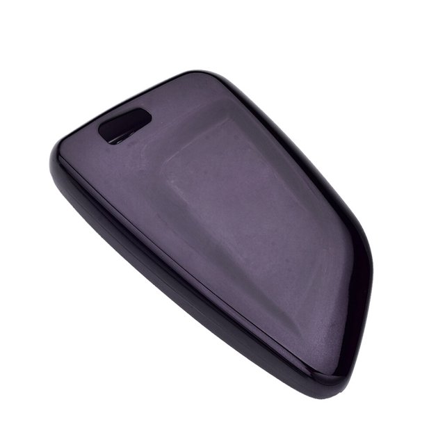 Mirror Soft TPU Car Key TPU key shell Case Replacement for BMW 525/530li/X3/X1/X5/X6 and Braided Rope Key Chain Auto Styling