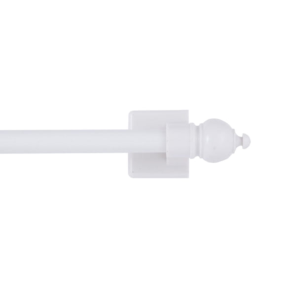 Mainstays Magnetic Window Curtain Rod 16-28" - White