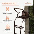 thumbnail image 2 of Big Game Warrior DXT 17' Deer Hunting Ladderstand Tree Stand, Flex-Tek Seat, 2 of 12