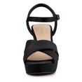 thumbnail image 2 of BLISSFUL STEP Women's Strap Platform Chunky Heel Slingback Sandals, 2 of 7