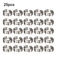 thumbnail image 2 of Lefu 25 Pcs Colliers de Serrage en Acier Inoxydable, Embout Unique, Continu pour Sceller Divers Tuyaux, 2 of 4
