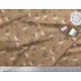 thumbnail image 2 of Soimoi Rayon Fabric Text,Floral & Eiffel Tower Architectural Print Fabric by the Yard 56 Inch Wide, 2 of 3