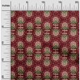 thumbnail image 1 of oneOone Silk Tabby Fabric Leaves & Floral Block Decor Fabric Printed BTY 42 Inch Wide, 1 of 4