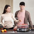 thumbnail image 2 of VIVOHOME Electric 400W 5 Trays Food Dehydrator Machine with Digital Timer and Temperature Control for Fruit Vegetable Meat Beef Jerky Maker BPA Free, 2 of 5