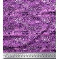 thumbnail image 1 of Soimoi Purple Rayon Fabric Leopard,Snake & Wild Skin Fabric Prints by Yard 42 Inch Wide, 1 of 3