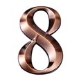 thumbnail image 2 of Cagogo under $5 House Numbers, Modern House Numbers 0-9, Self Adhesive Metal Door Address Numbers for Mailbox Street, Outdoor Numbers, Door Numbers, Address Signs, 2 of 3