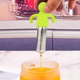thumbnail image 1 of Kctiaxy Silicone Tea Infuser Human Shaped Tea Filter Tea Making Machine Stainless Steel Tea Glass Tea Making Machine Tea Filter Creative Tea Glass Kitchen Appliances, 1 of 4