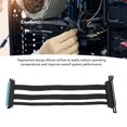 thumbnail image 4 of PCIE 5.0 Riser Cable, GPU Graphics Card Extension Cable X16 128Gbps with Shielded Slots for PC Case Server ITX Builds, Plug and Play, 4 of 7