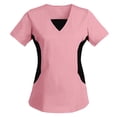 thumbnail image 3 of Culottes pour Femmes Col en V Sarraus pour Femmes Workwear Revolution, Extensible Doux, Entretien Facile L Rose, 3 of 5