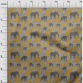 thumbnail image 3 of oneOone Rayon Dark Mustard Fabric Animal Craft Projects Decor Fabric Printed by The Yard 56 Inch Wide, 3 of 4
