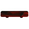 thumbnail image 1 of Tirette d'Armoire en Verre Rectangulaire Rouge Brique - Poteau Noir, 1 of 1