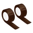 thumbnail image 1 of Unique Bargains 1.5 Inch Wide 24 Yards Satin Ribbon, 2 Pack Double Face Solid Crafts Roll for Party Home DIY Wrapping Decoration, Brown, 1 of 6