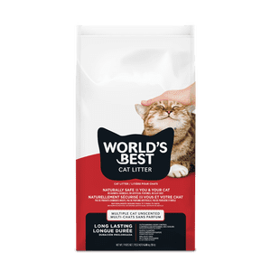 World's Best Cat Litter Multiples chutes naturelles Cat maïs Cat Litter, Sans parfum, 15 Sac lb