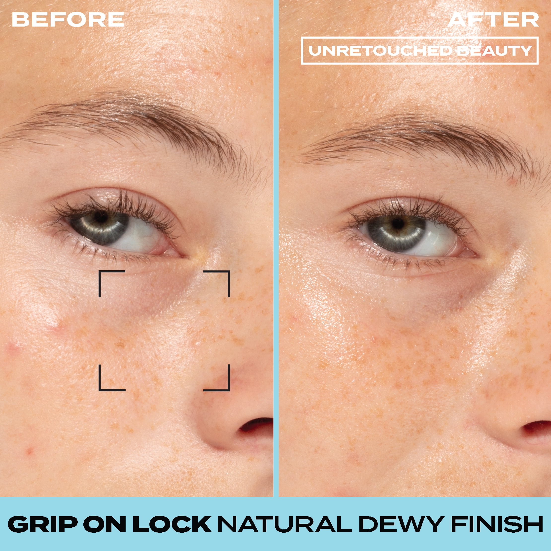 Hard Candy Grip On Lock Base de teint 12 heures à base d'eau, hydratante, aloe vera, niacinamide