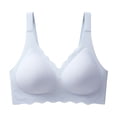 thumbnail image 5 of Women's Seamless Wireless Bra - Full Coverage, Padded, V Neck, Nylon Spandex, Comfortable Daily & Sleepwear, 5 of 5