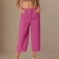 thumbnail image 2 of ShomPort Pantalon de Golf pour Femmes, Tenue de Bureau Décontractée, Ample, Extensible, Pantalon Court de Travail, Léger, Athlétique, Pantalon de Bureau, 2 of 5