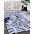 thumbnail image 3 of Ahgly Company Tapis d'Intérieur Lavable en Machine Carré Lavande Bleu, 3 Pieds Carré, 3 of 7