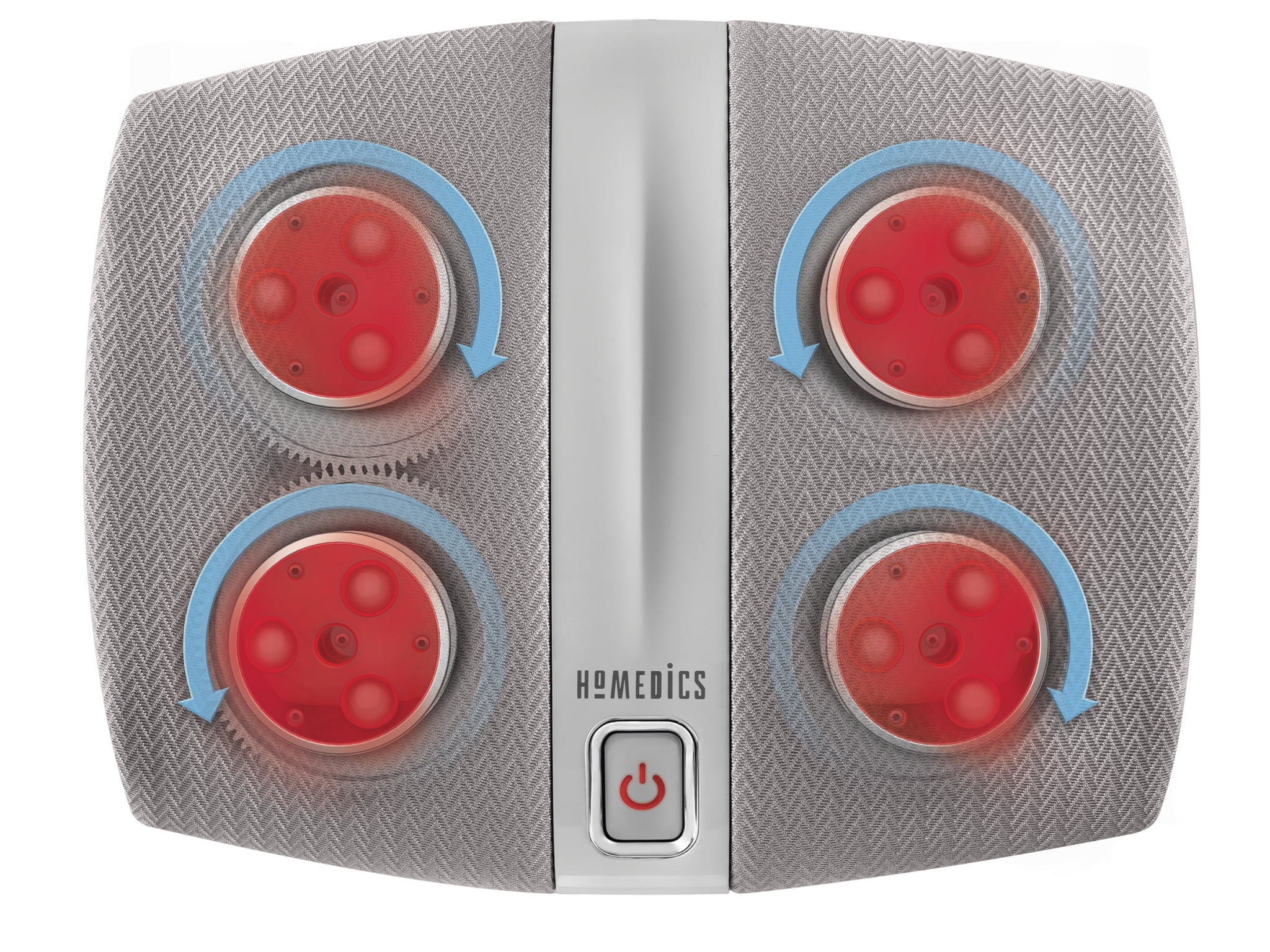 HoMedics Shiatsu Elite Foot Massager with Heat- Grey