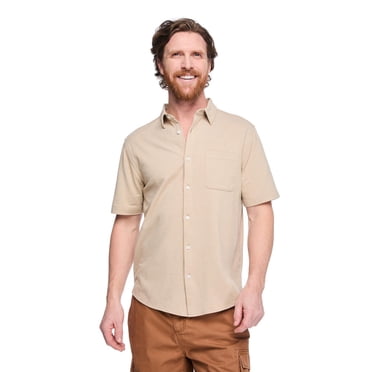 George Men's Knit Button-Up Shirt