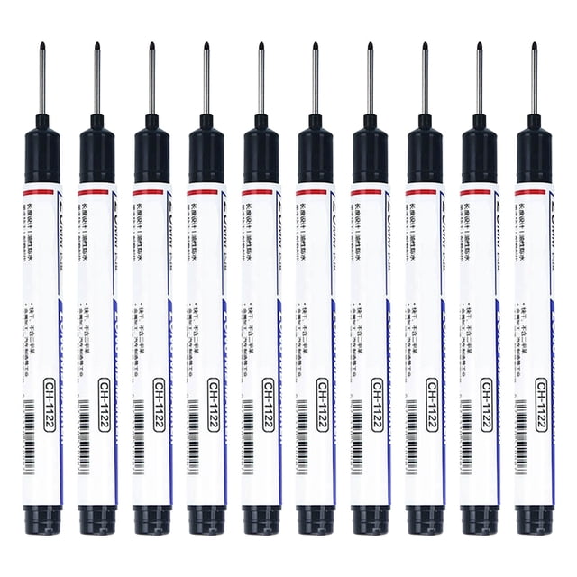 Black Value Set Industrial Writing Tools Permanent Oil Based Ink Pack Long Lasting Markings For Factory Maintenance #3597N