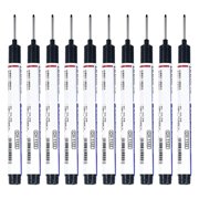 Uscallm Deep Hole Markers 10-Pack, Multi-Color Waterproof Fast Drying Oil-Based Long Tip Pens for Metal Wood Tile, Industrial Mechanics Tools, Permanent Fine Point Marker Set