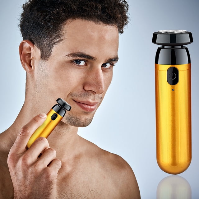 EGNMCR Portable Electric Shaver - USB Rechargeable Shaver With Compact Wireless Fast Charging Nasal Mustache Clippers For Wet And Dry Use a razor