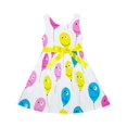thumbnail image 1 of Robe Fille Colorée Visage Souriant Ballon Volant vers le Ciel 2 Ans, 1 of 5